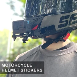 Motorcycle Helmet Chin Clip Mount Holder For Gopro Hero 12 11 10 9 8 7 6 5 4 3 Session Max Black Full Face Mobile Phone Holder