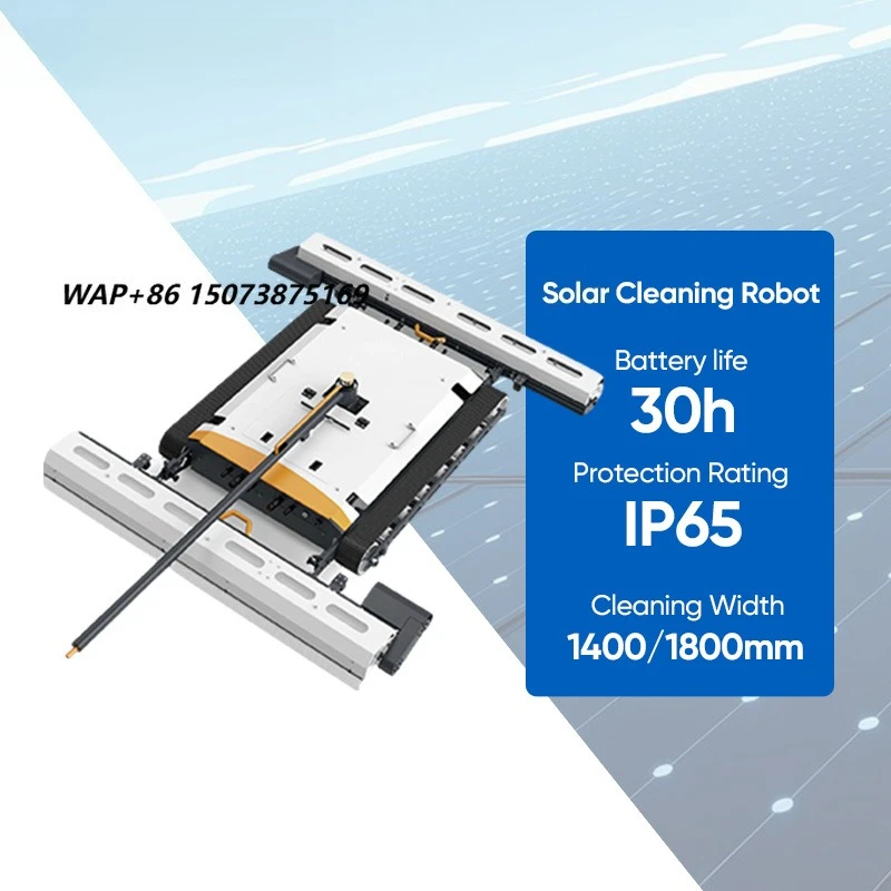 2025 Automatic Solar Panels Cleaner Equipment Brush Water Washing Pv Robot Kit Machine for Solar Panels