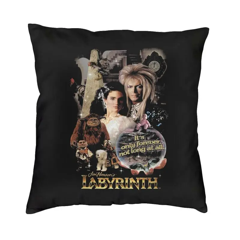 The Goblin Fantasy Movie Labyrinth Pillow Case 40x40cm Decoration Nordic Chair Cushion Square Pillowcase