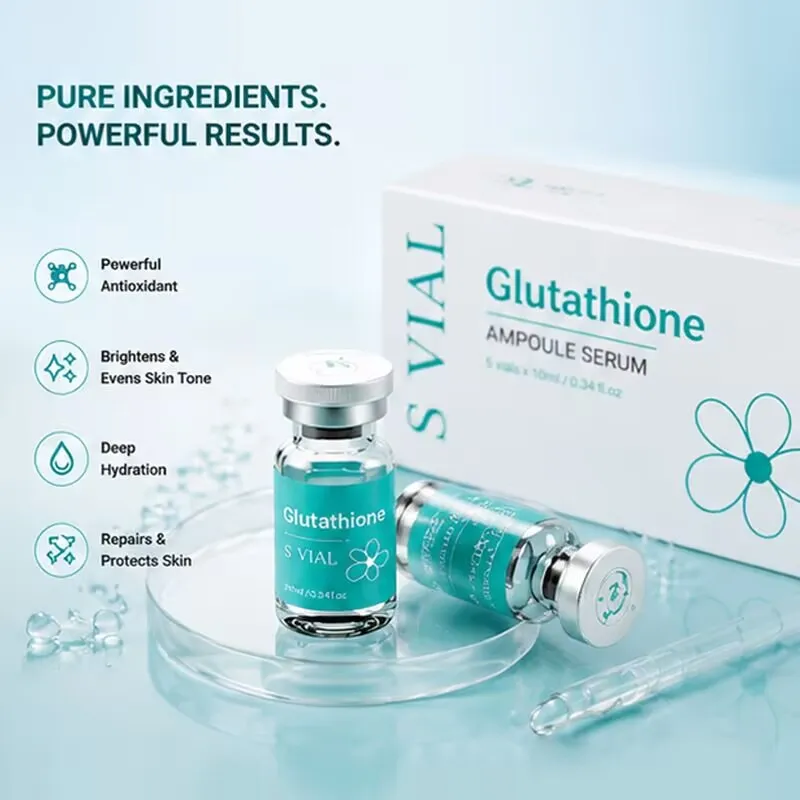 Anti-Wrinkle Pore-Refining Essence: Glutathione Radiance Ampoule Essence Intense Hydration for Skin Elasticity Glow