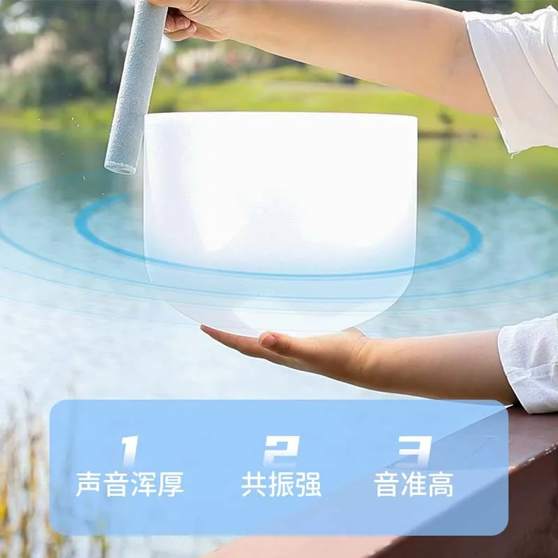 وعاء كريستال بلوري كاتب اليوغا التأمل الضغط #4