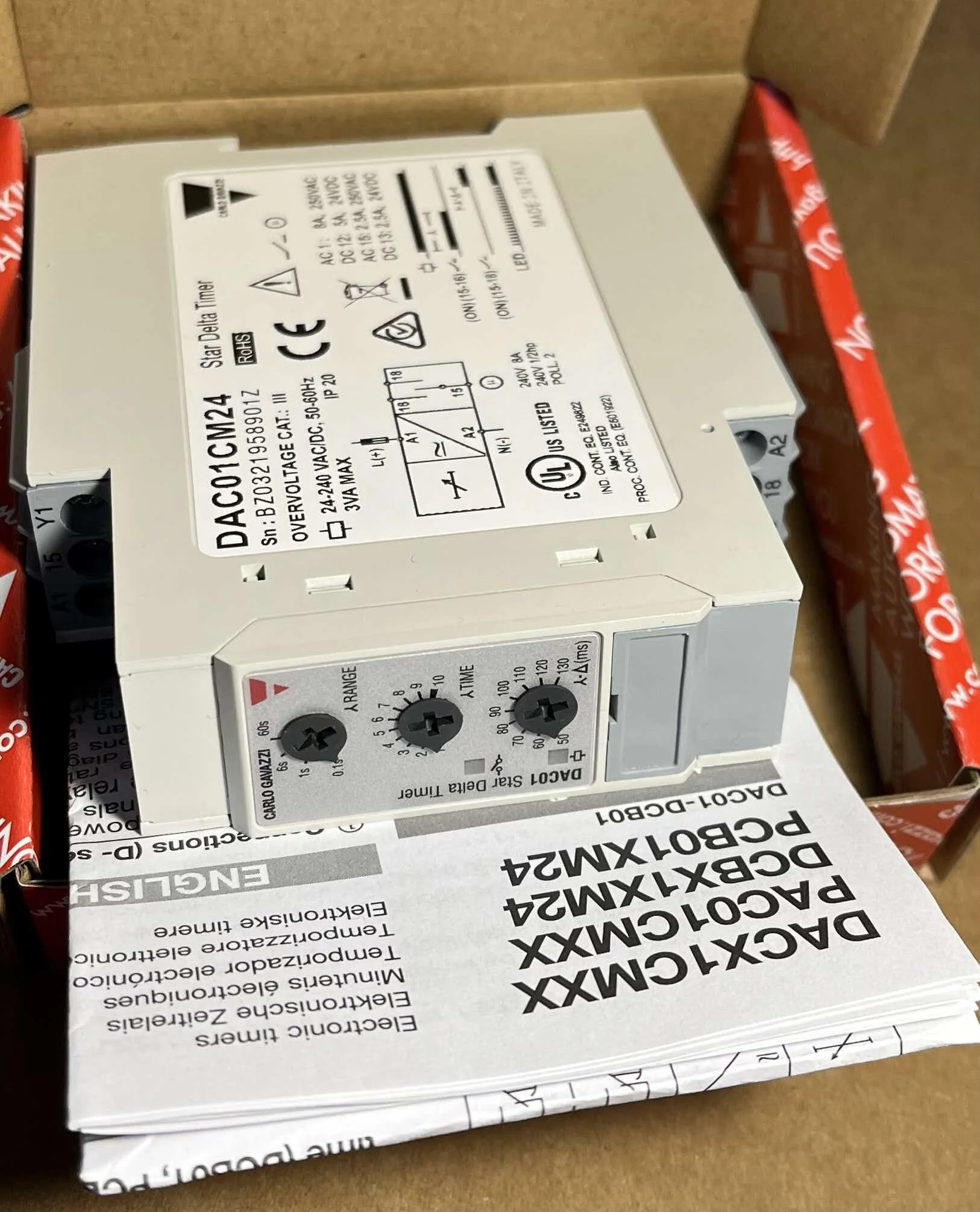 DAC01CM24 Swiss Jiale Star Triangle Delay Relay