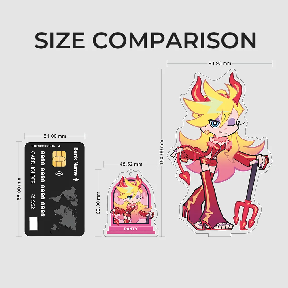 New Panty and Stocking with Garterbelt Acrylic Keychain, Halloween Ver Panty Anime Keyring, Bag Pendant, 2026 New Merchandise