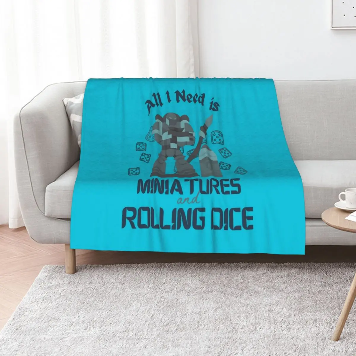All I Need is Miniatures and Rolling Dice Throw Blanket decorative Baby Flannel Bed Fashionable Weighted Blankets