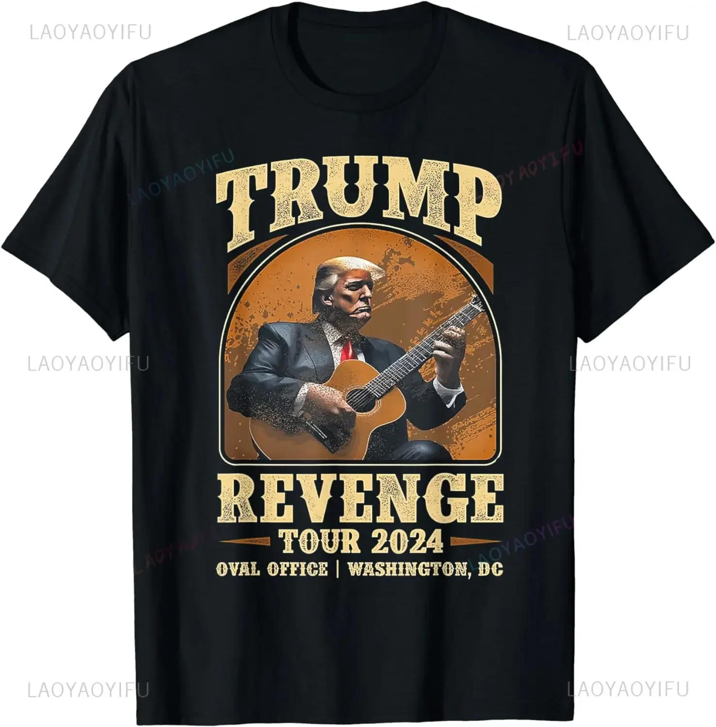 Trump 2024 Revenge Tour Summer Trend Harajuku Short Sleeve Unisex Graphic Oversized T-shirt