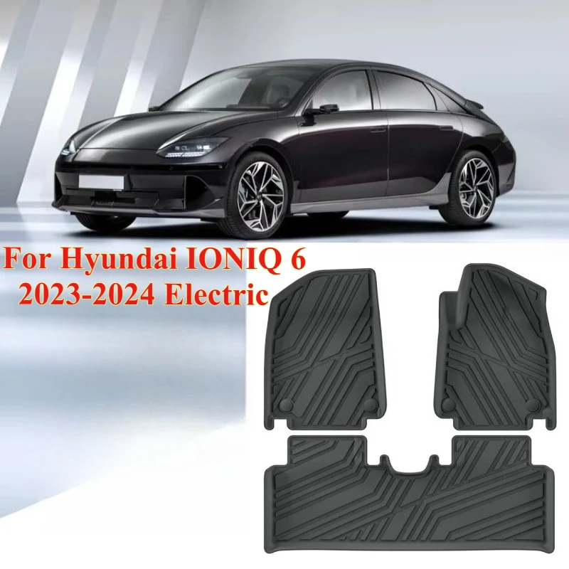 

3D TPE Car Floor Mat for Hyundai IONIQ 6 2023-2024 Electric LHD Waterproof Non-slip All Weather Car Mats Carpet Car Foot Mat