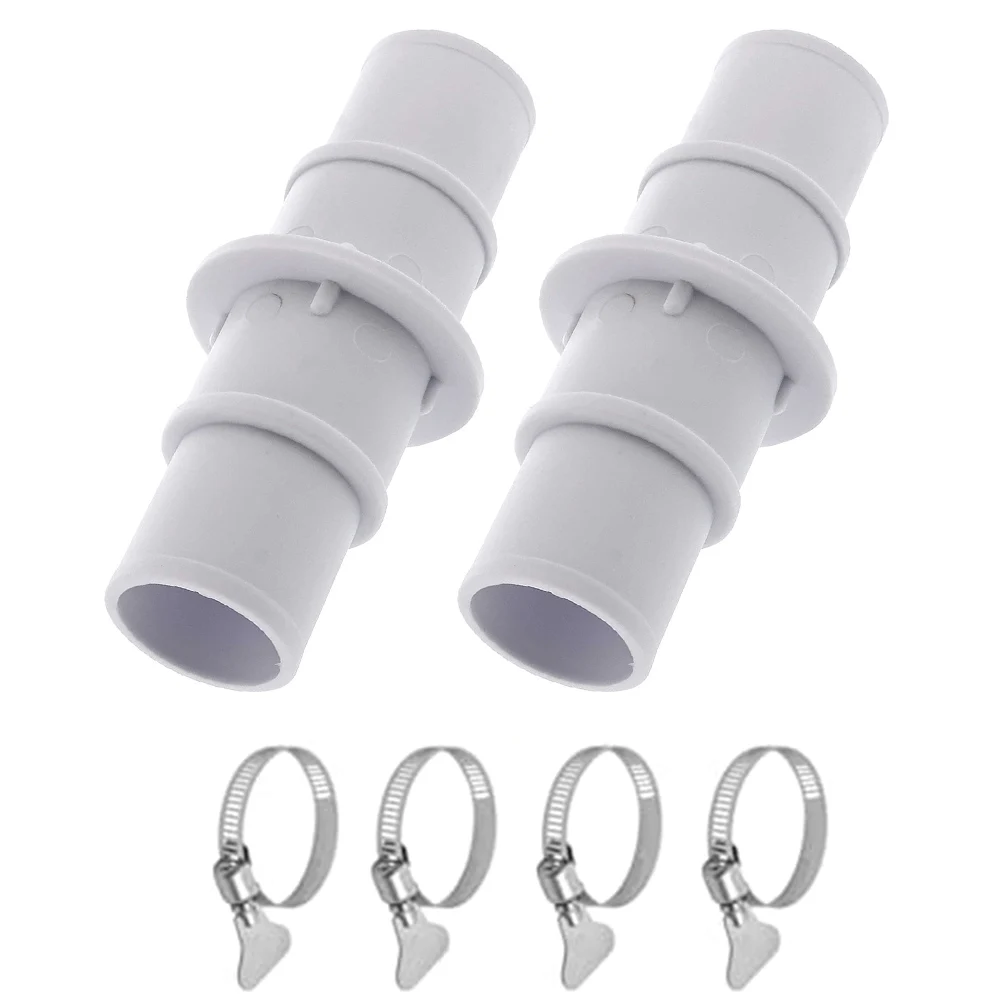 Hose Adapter for Swimming Pool Vacuum and Filter Pump Systems Plastic Coupling Designed for 1 1/4 inch 1 1/2 inch