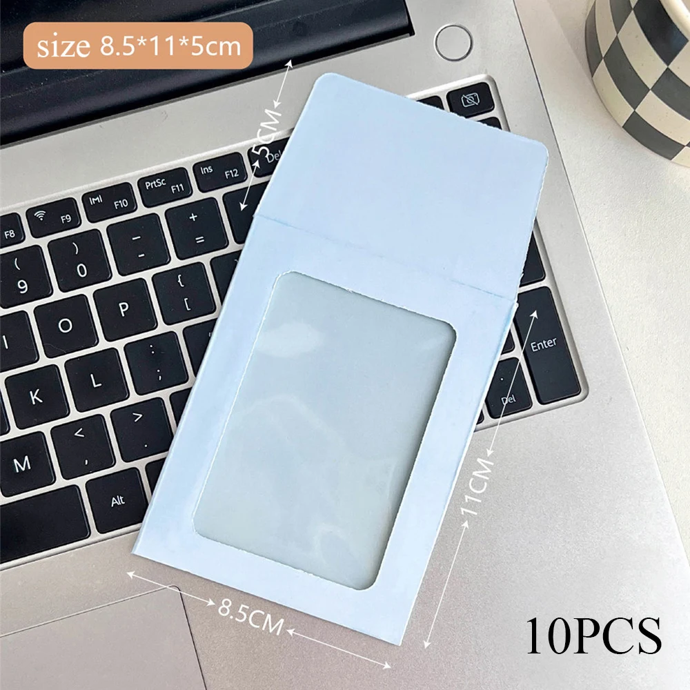 DIY Photocard Sleeves Envelope Card Sleeve Idol Photo Card Holder Transparent Card Packaging Protective Bag 85mm*11mm Hollow Out