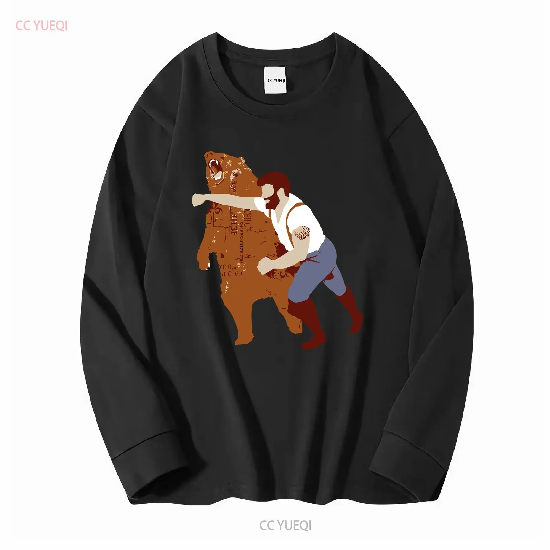 HOT SALE A Grizzly Bear T Shirt Cool Man Punching vintage Washed homme designer clothes fashion Top For Everyday Wear