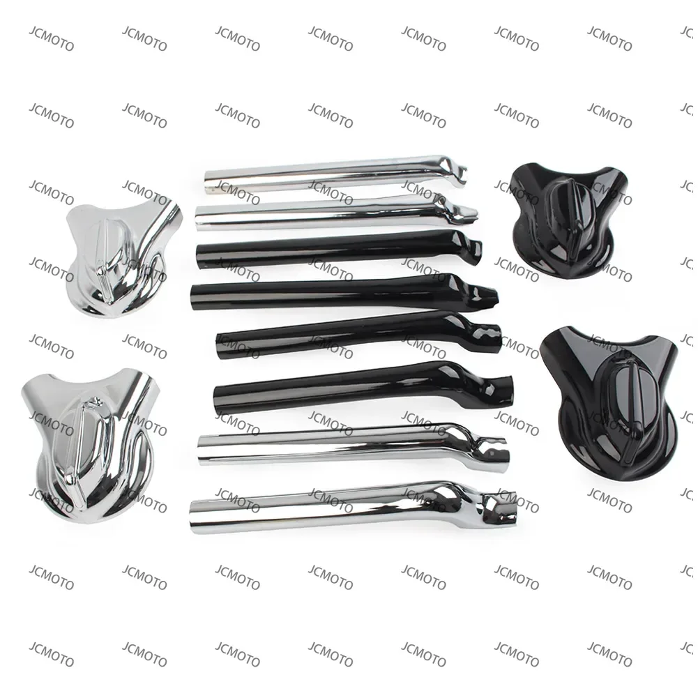 For Harley Softail FXST FXSTC FLSTC FXS FLS FLSTF FLSTFB FLSTN 6Pcs Motorcycle Rear Phantom Swingarm Axle Covers Kit