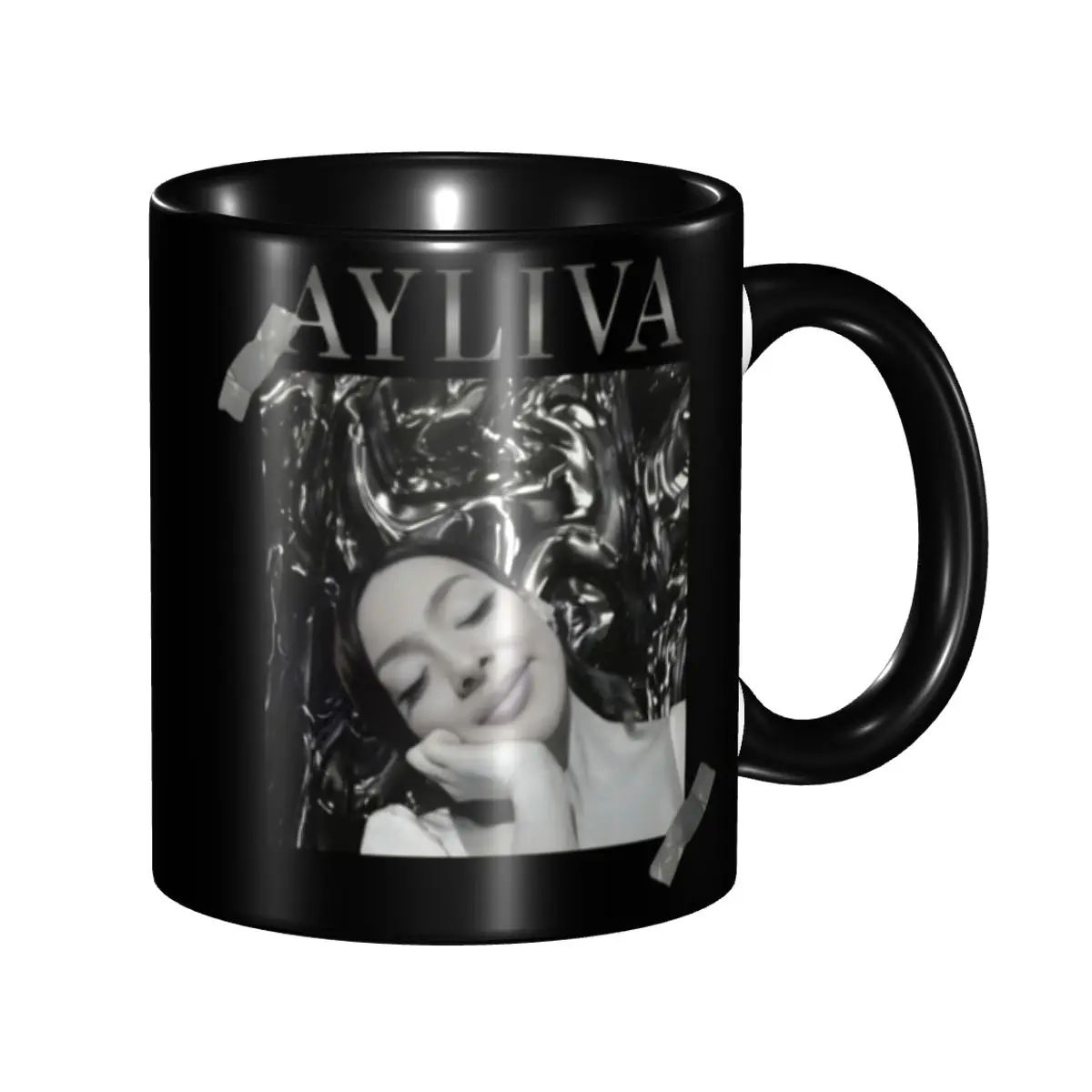 

Germany Ayliva Singer And Musician Coffee Mug DIY Personalized Ceramic Mug Cup Creative Gift