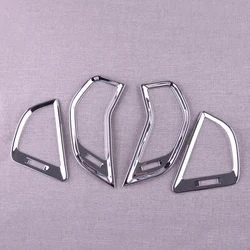New Car Front Air Outlet Vent Cover Trim Decal Chrome Style ABS Plastic Fit for Hyundai Santa Fe 2013 2014 2015 2016 2017 2018