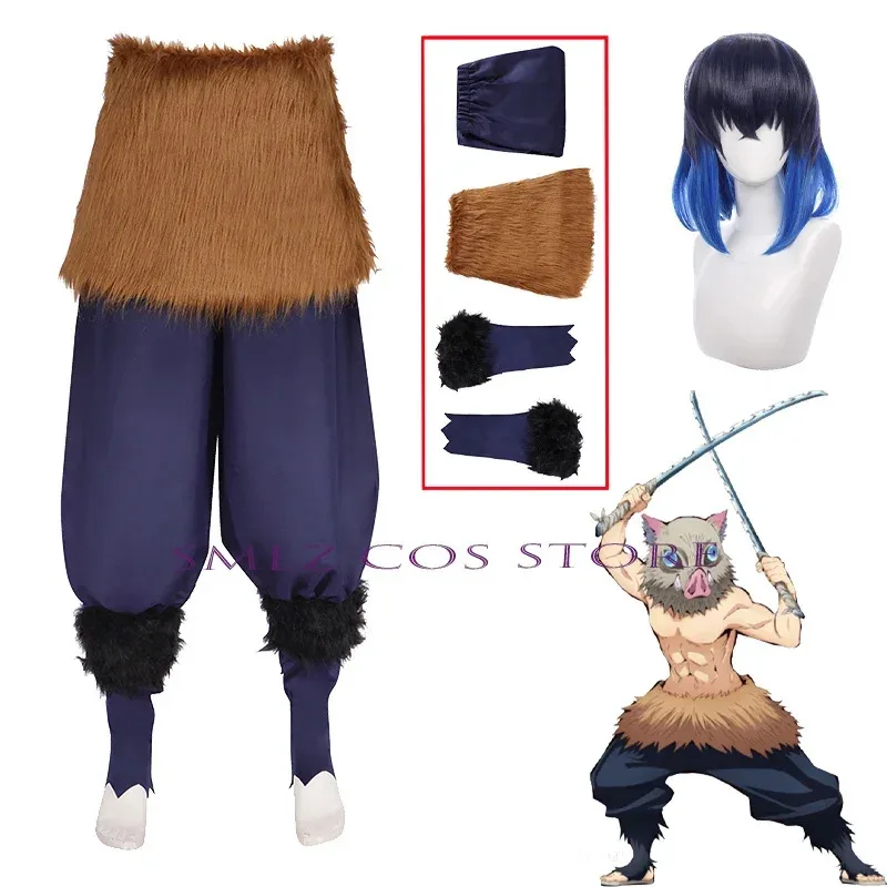 

Special Offer Cosplay Anime Inosuke Cosplay Costume Uniform Wig Halloween Party Outfit for Woman