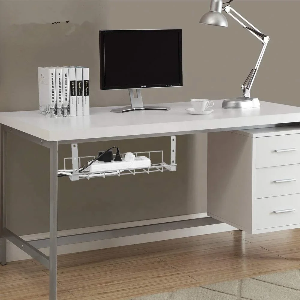 Under Desk Cable Management Tray  Cable Organizer for Wire Management Metal Wire Basket Tray for Desks, Offices factory