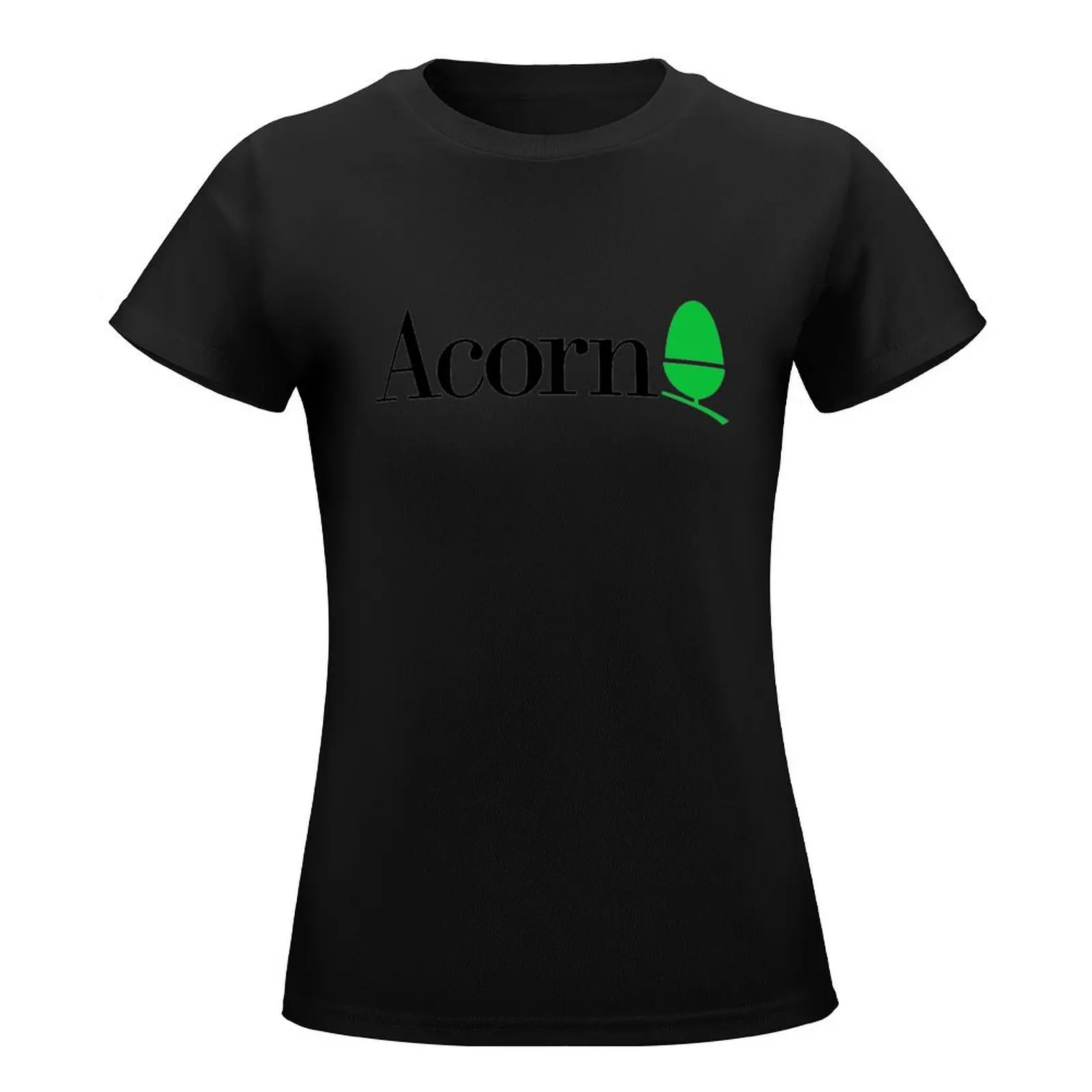 Acorn computers logo T-Shirt kawaii clothes korean fashion animal print shirt for girls oversized Womens clothing