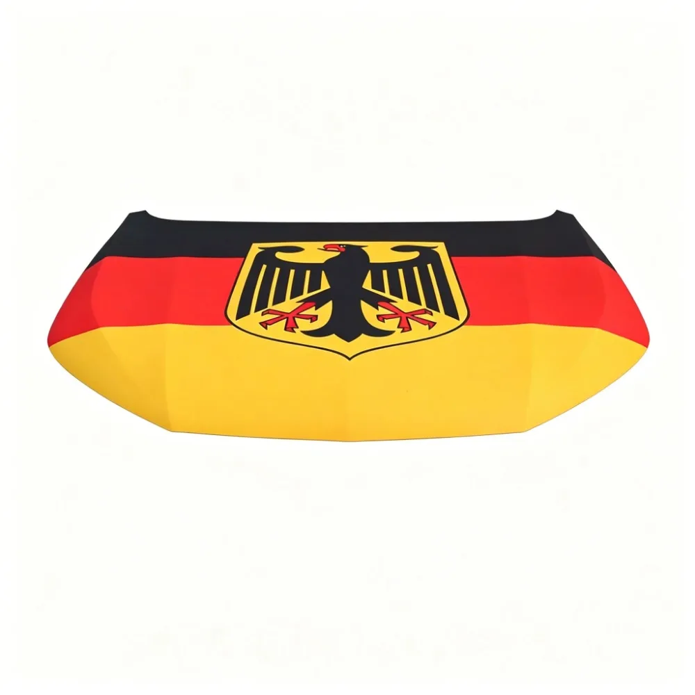115x155cm 3.8x4.9ft Germany National Emblem Flag Car Engine Hood Cover National Flag Fabrics For Pickup Truck SUV For Decoration