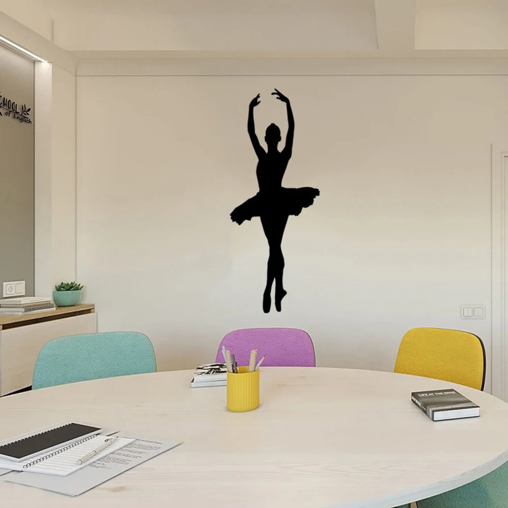 

Ballerina Decal Dance Wall Print Girl Art Decal Children's Room Art Music Wall Decoration Vinyl Gift wall decoration F-146