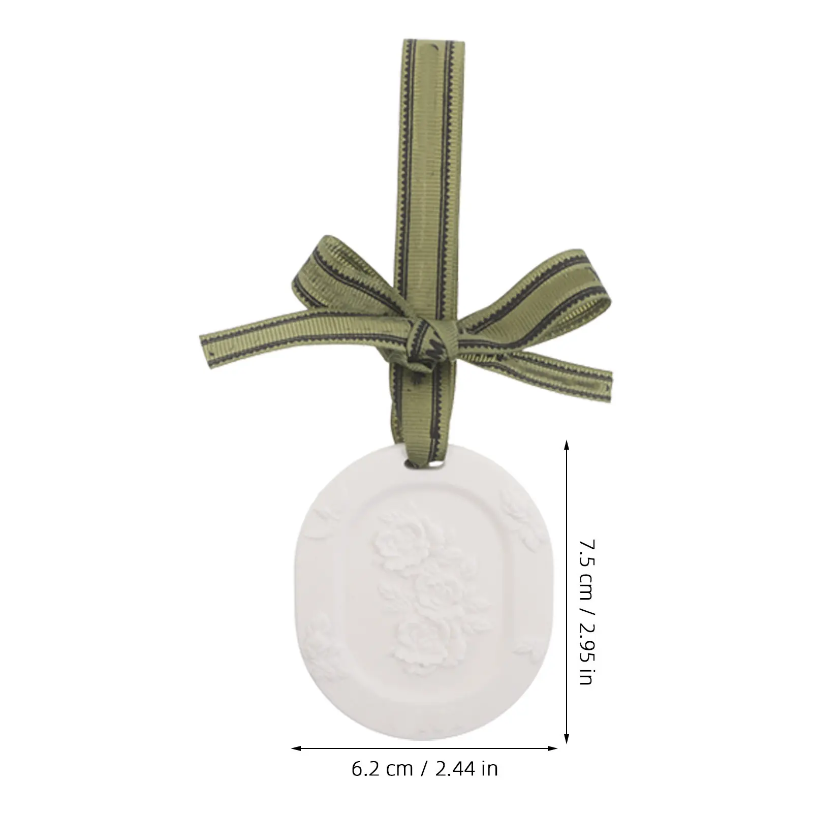 10Pcs Car Essential Oil Diffuser Hanging Fragrance Discs Plaster Ribbon Passive Clay Disc Pendant Auto Wardrobe Air Freshener