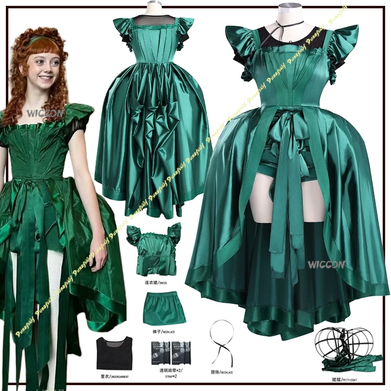 

Ag Girls Nes костюмы для косплея свадебное платье женское Nes Dayy зеленое платье праздничная одежда брюки аксессуары повседневная сцена Рождество Хэллоуин