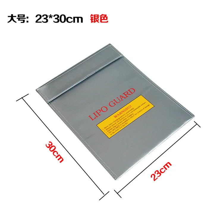 Aircraft Model Lithium Battery Lipo Safety Flame Retardant Fire Bag Fire Protection Mobile Power Supply Pocket Folders 2026