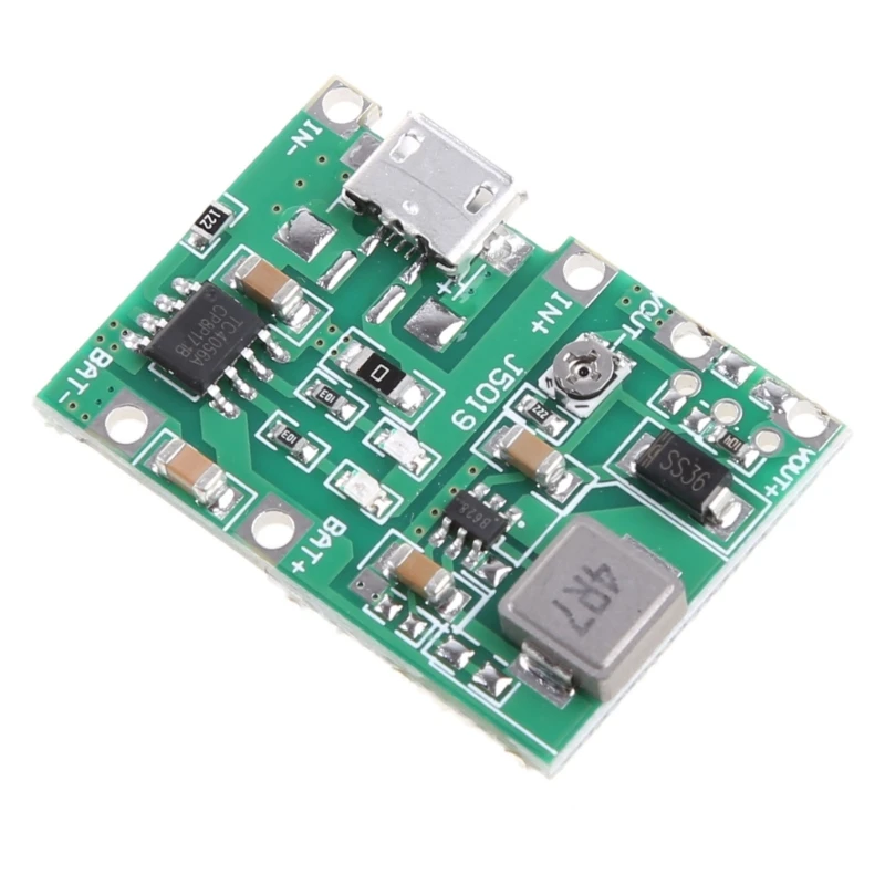 リチウムイオンバッテリー充電器ブーストモジュール 3.7V ステップアップ 9V 5V 2A 調整可能ボード