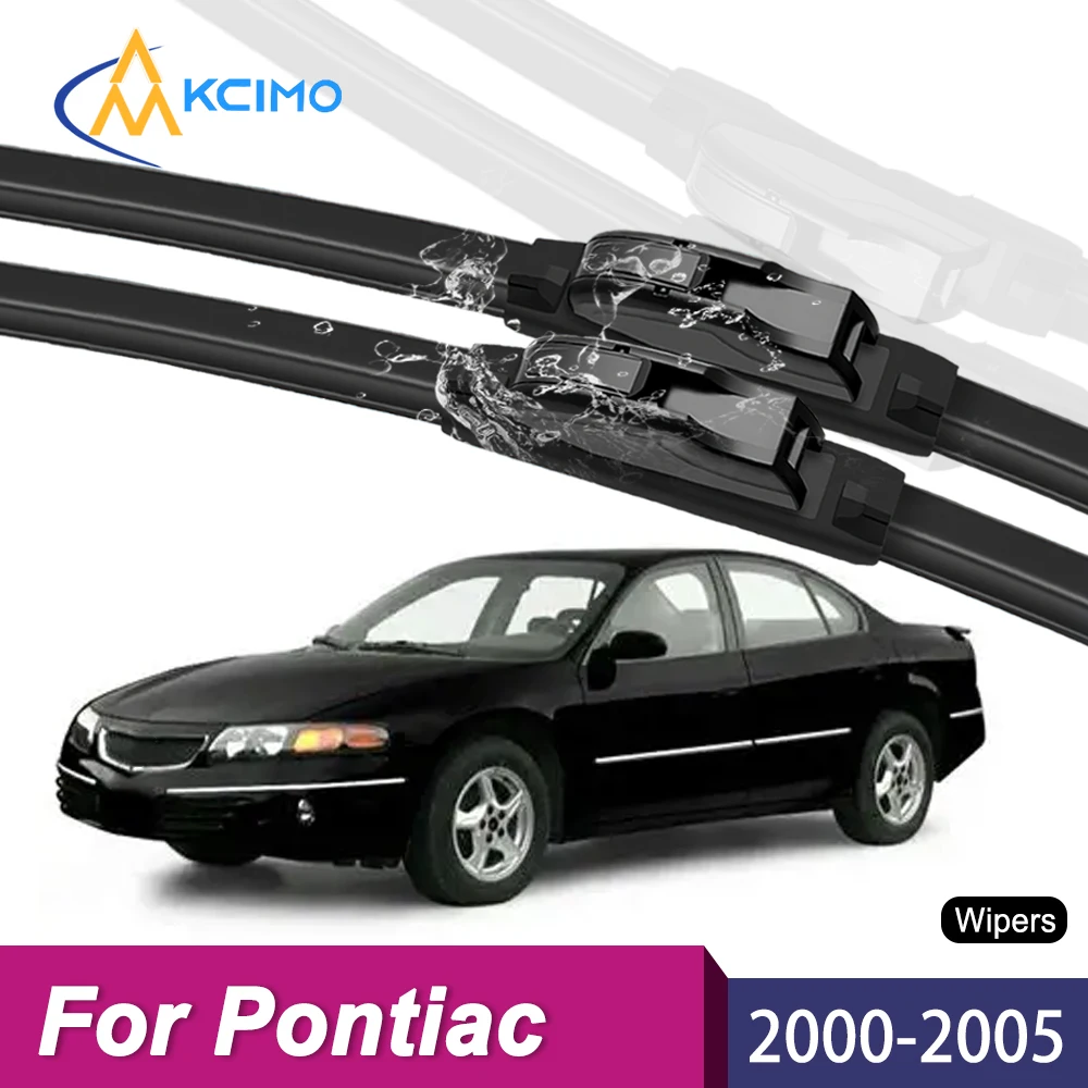 

2Pcs Silent Smooth Rubber Wiper Set For Pontiac Bonneville 2000-2005 Perfect Replacement Wiper Kit