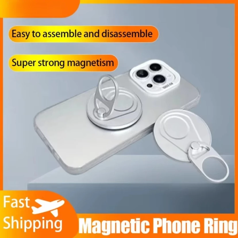 Creative Can Tabs Magnetic Phone Holder Universal 360° Rotatable Multi-Functional Desktop Ring Stand for Smartphones Accessory