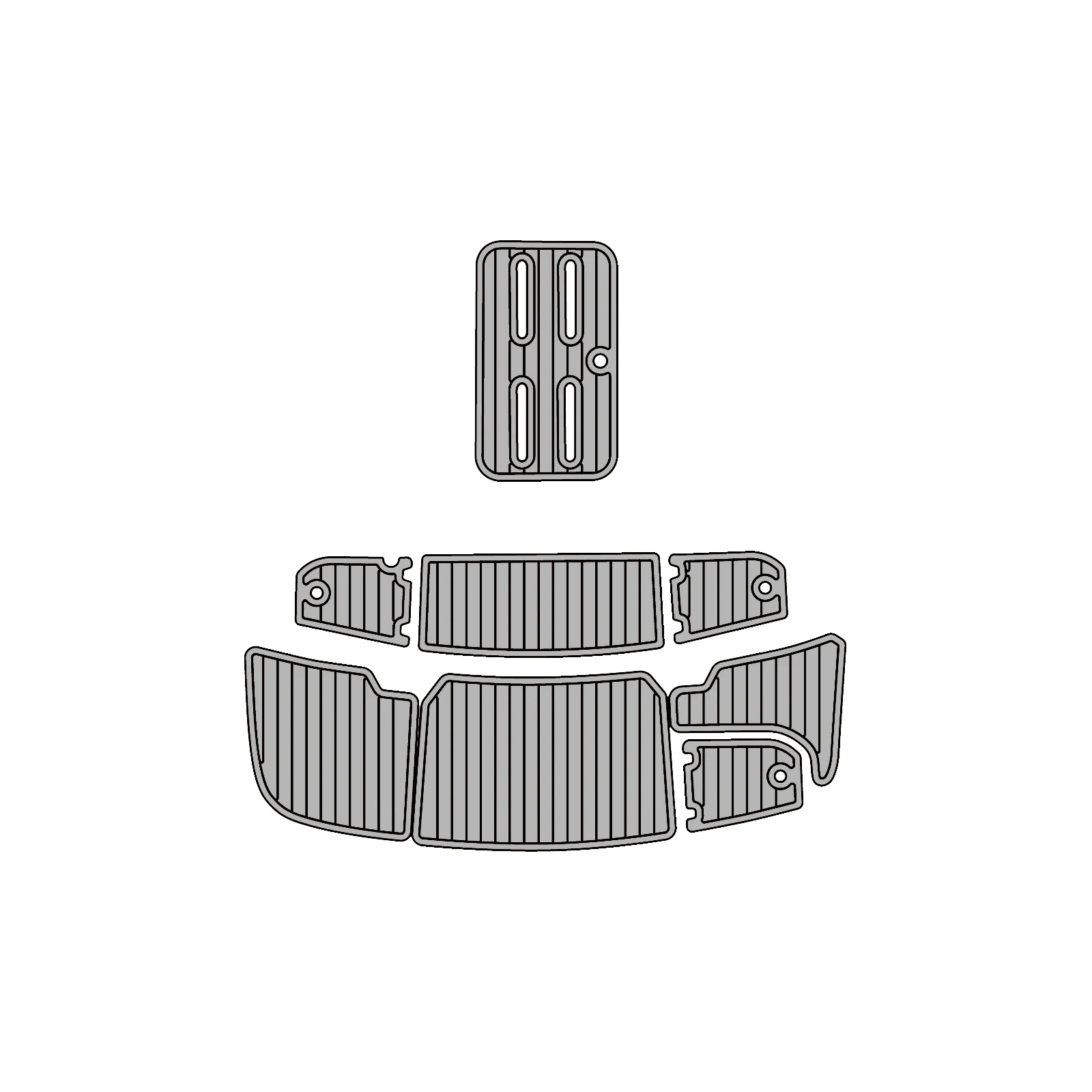 

Коврик из ЭВА-пены под тик для палубы лодки, для Bryant 214 2003 года, нескользящий, водонепроницаемый, для платформы для плавания и кокпита яхты