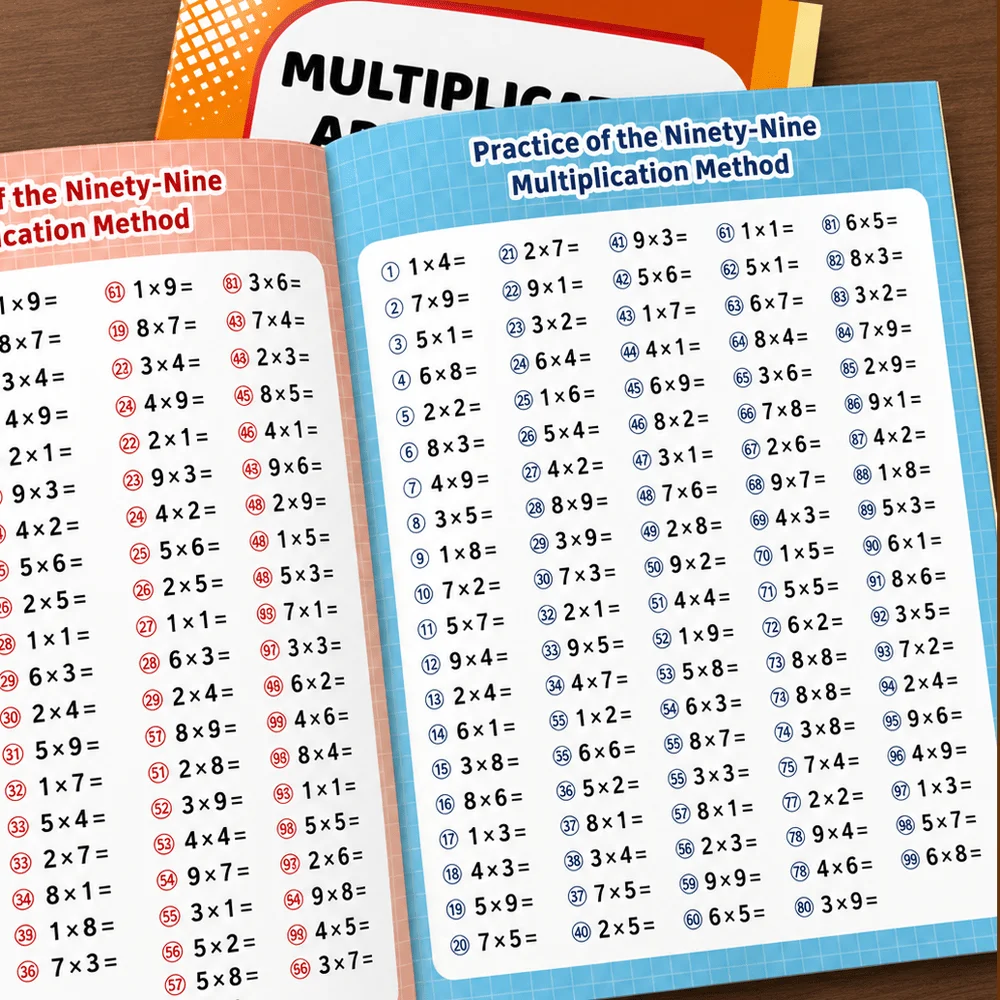 Multiplication & Division Workbook: Times Tables Practice – 9x Drills for Elementary Math Mastery view 5