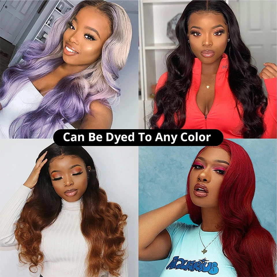 #4 Chocolate Brown Colored Body Wave Human Hair Bundles With 4x4/5x5/13x4 Closure Frontal Remy Human Hair Weave Extensions 2X6 Middle Part Lace With Bundles