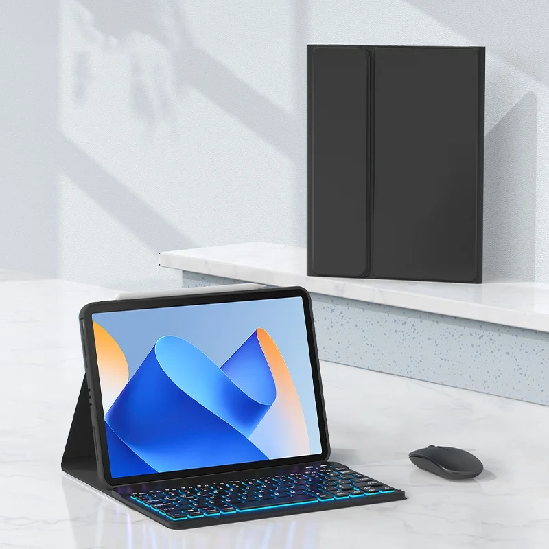 

Чехол с клавиатурой для Huawei MatePad 11 5 2025 Съемная беспроводная клавиатура с подсветкой и чехлом для Huawei Mate Pad 11.5 2025 Teclado