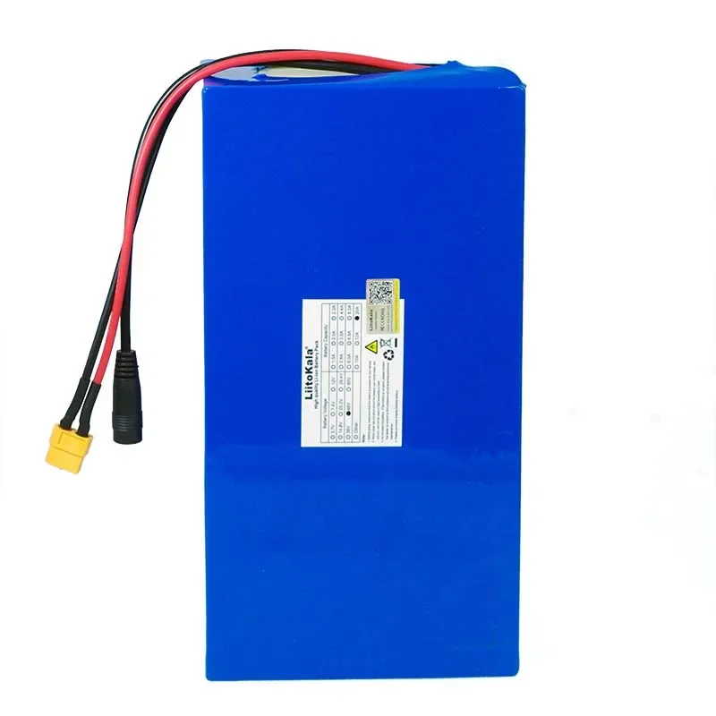 LiitoKala 48V 20ah 13s6p akumulator litowy 2000W akumulatory do rowerów elektrycznych wbudowany 50A BMS + ładowarka 54.6V 2A