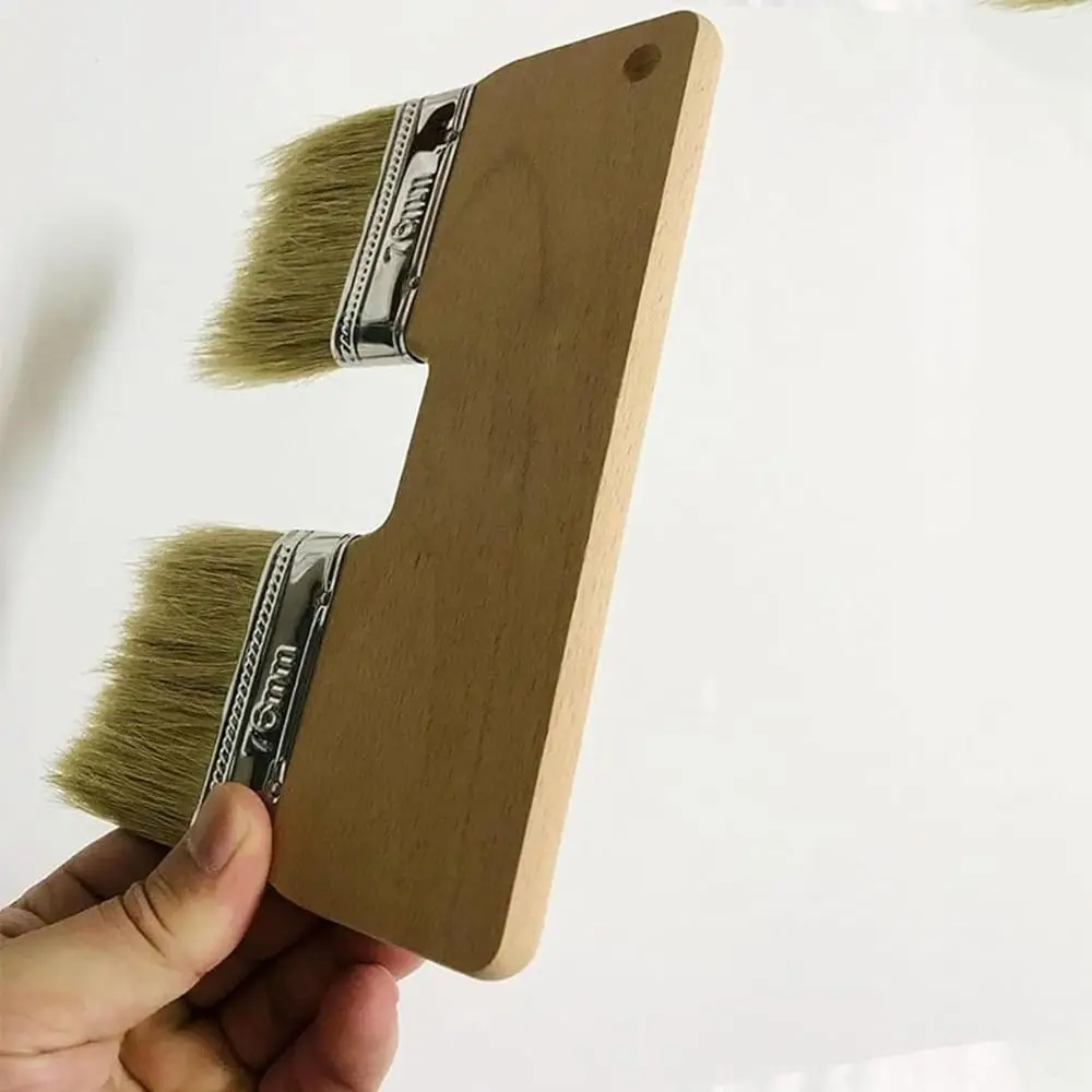 for Acrylic Painting Double Paint Brush Household Supplies Easy to Use Paint Brushes DIY Renovation Wall Advertisements