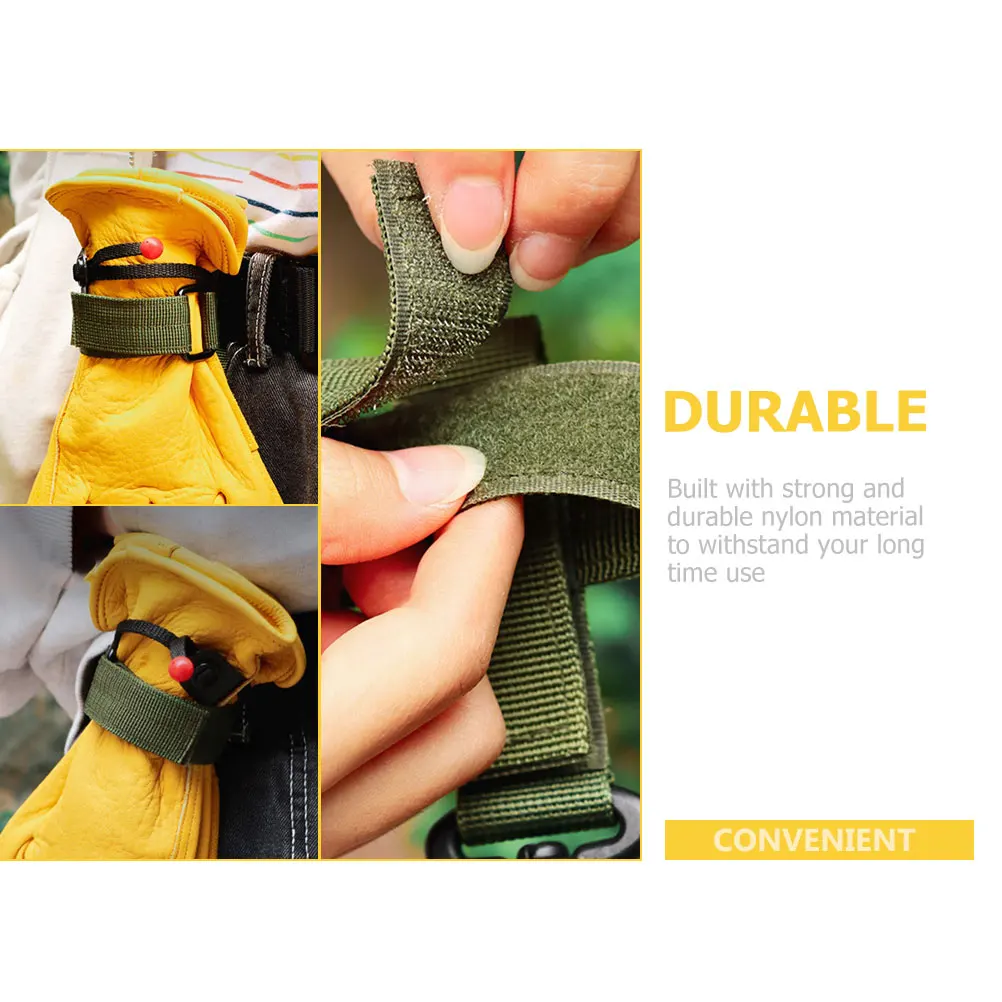 

5pcs Glove Holder Straps Reusable Camping Supplies Hiking Rope Holders Glove Straps Travel Accessories Gloves Storage