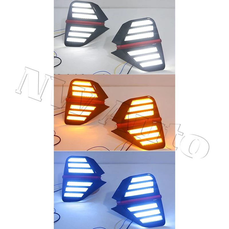 Daytime Running Light Blue Whale Edition Front Fog Light LED Car Light Modification For Changan CS55 Plus Blue Whale