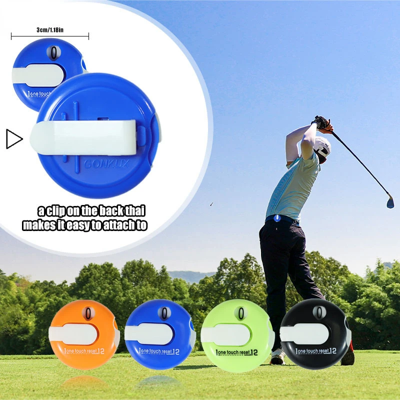 Golf Hat Clip Scorer One Click Zeroing Glove Clamp Counter SC005