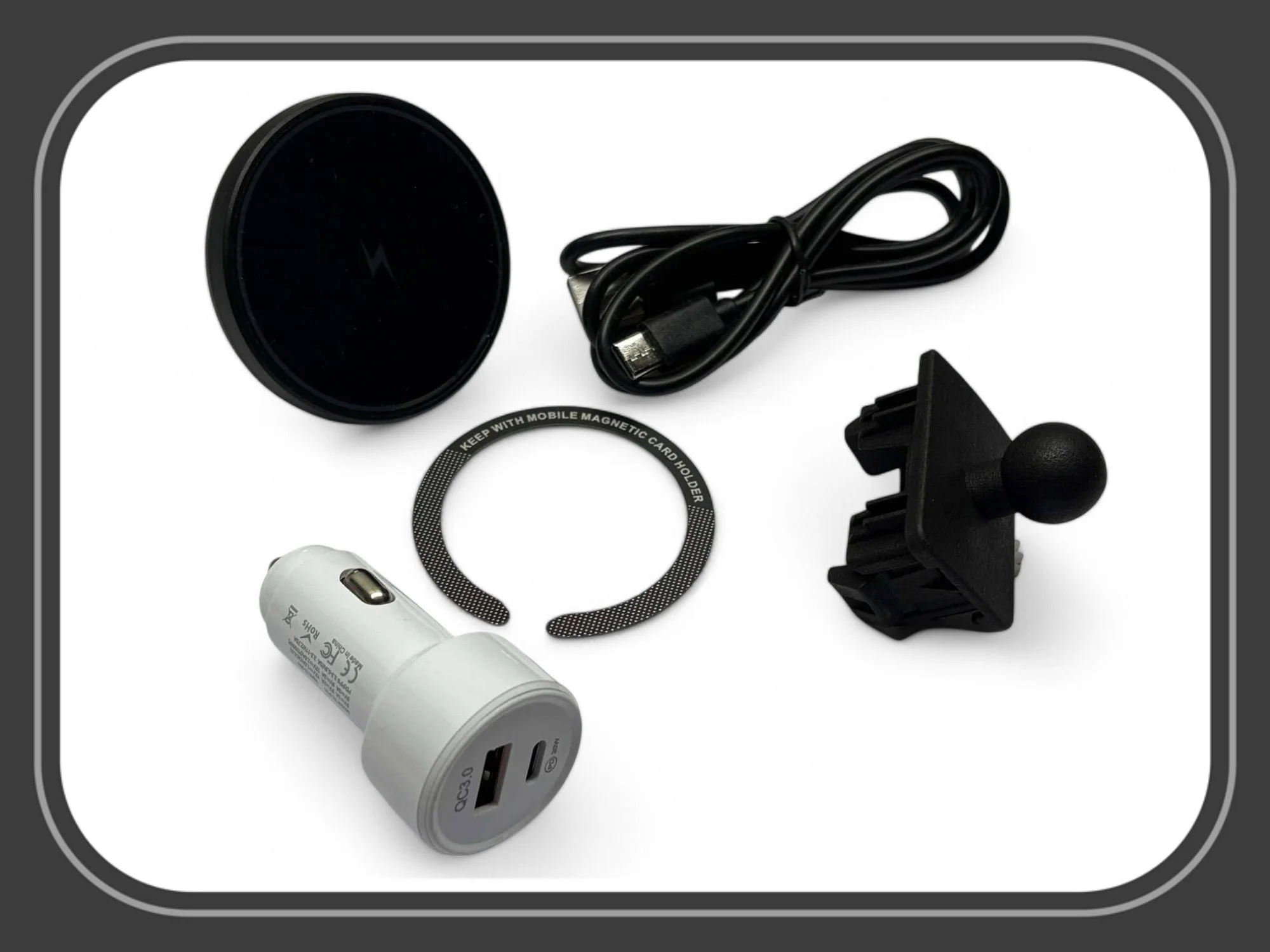 

Phone Mount Mag Safe Char-ger For VW MK4 Golf Jetta all models Left Hand Drive LHD Model OR RIght Hand Drive RHD Model