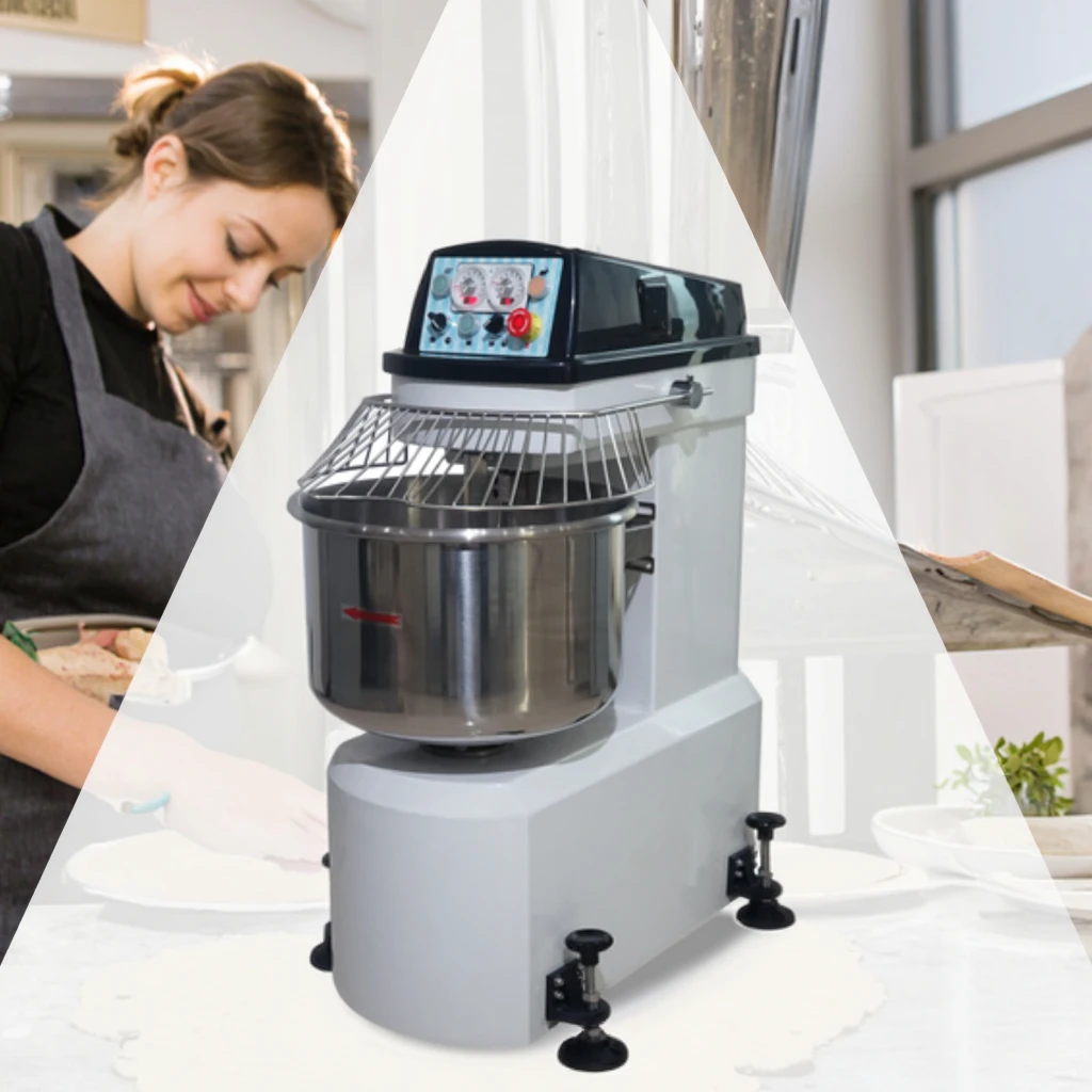 Misturador de massa espiral elétrico 30l, tigela de mistura removível, 25kg, 7kg de capacidade, padaria, pão automático, leite, frutas, água, nozes