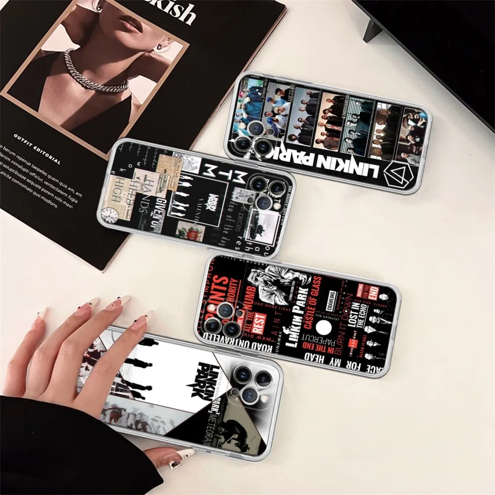 Band L-Linkins Cool P-Parks Phone Case Silicone Soft for iphone 15 14 13 12 11 Pro Mini XS MAX 8 7 6 Plus X XS XR Cover