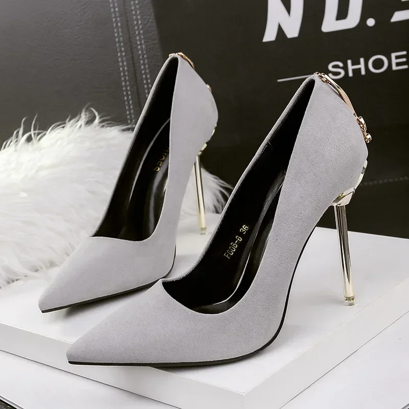 Ladies High Heels Women Shoes Pumps 8CM 10CM High Heel Stiletto Sexy Wedding Shoes Woman 2023 Pumps Black Red tacones mujer