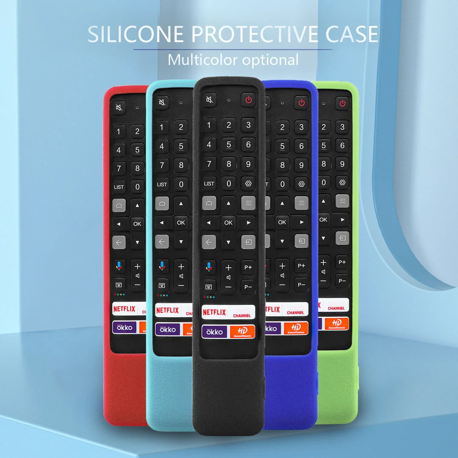 Remote Control Cover For TCL RC802N YUI1 YU14 U43P6046 U49P6046 U55P6046 U65P6046 Non-slip Silicone Protective Soft Case