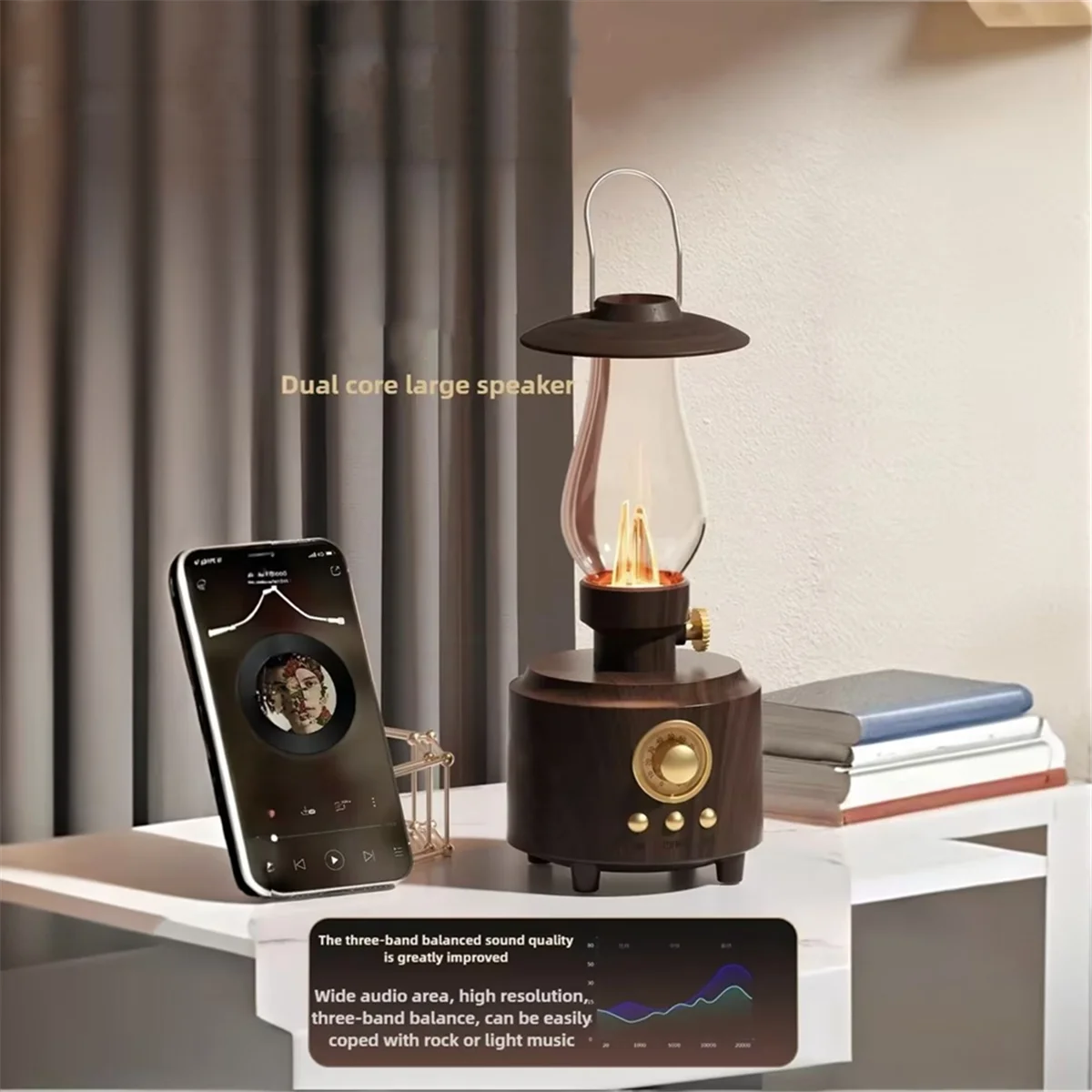 

B47C Классический Bluetooth-динамик Атмосфера Свет Шокирующий бас Звуковая коробка Музыкальный плеер Поддержка TF-карты USB AUX Домашний динамик