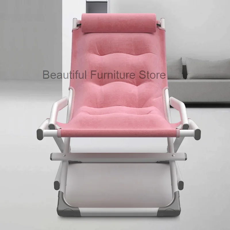 Massage Elegant Camping Lounge Chair Folding Fishing Comfy Lounge Chair Single Sillon Plegable Home Furniture YQ50LC