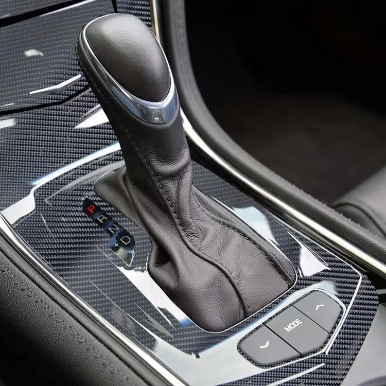 For Cadillac ATS 2013-2019 Interior Central Control Panel Door Handle Carbon Fiber Stickers Decals Car styling Accessorie