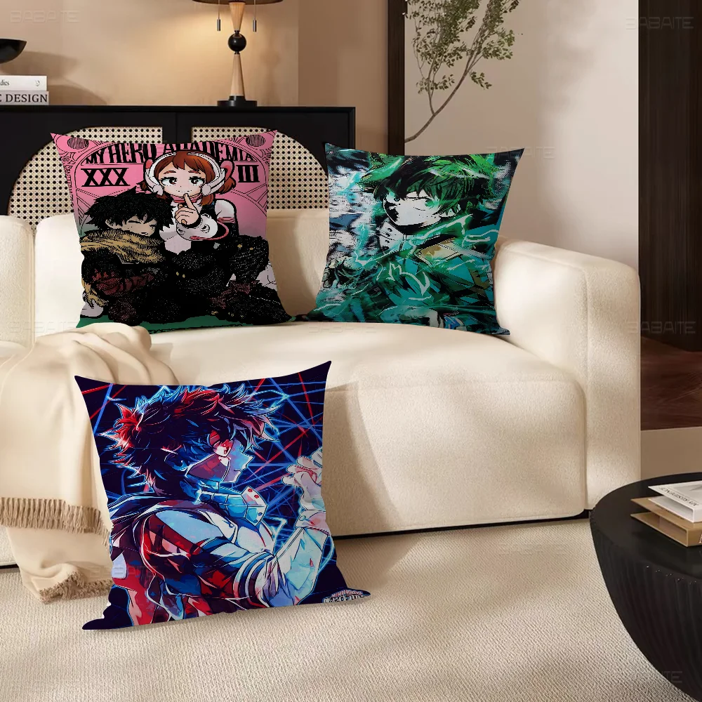 

My Hero Academia Deku Pillow Cover for Bedroom Room and Living Room Sofa Decorative Cushion Cover