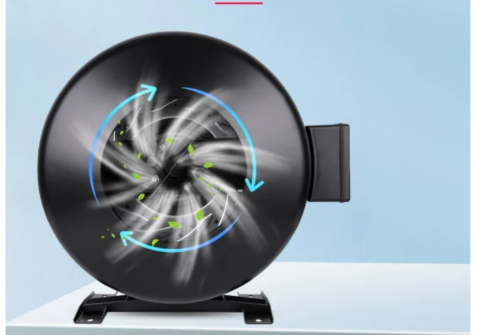 220V  Powerful Silent Exhaust Fan, Circular Pipeline Turbocharged Exhaust Fan,High Suction Centrifugal Outer Rotor Coaxial Fan
