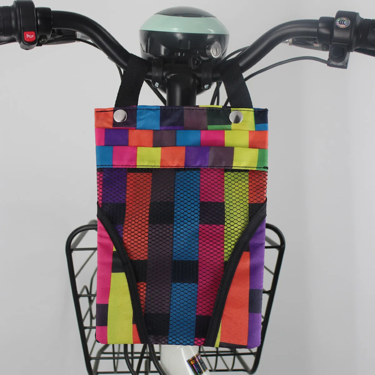 

2 Pcs Car Basket Hanging Bag for Bike Bicycle Supplies Men and Women Front Storage Accessory