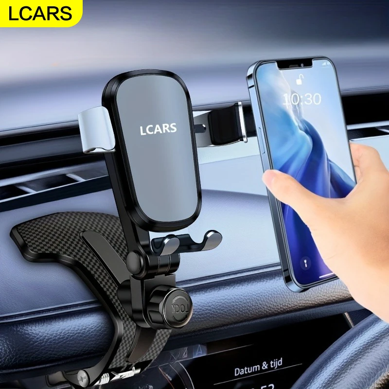 Lcars Auto-Armaturenbrett-Handyhalterung, 360-Grad Verstellbare Auto-Handyhalterung mit Rutschfestem Silikonclip [Mehrere Winkeloptionen] Geeignet für Alle Smartphones