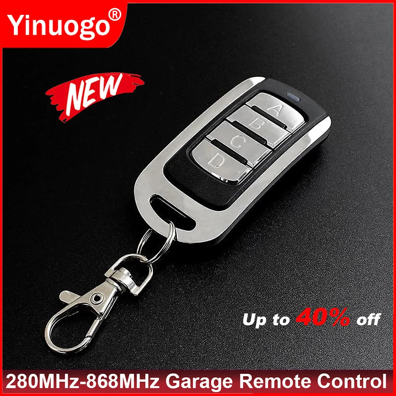 Multifrequency Remote Control Garage Door Opener 280MHz-868MHz Clone Code Grabber Garage Door Remote Control Keychain Barrier