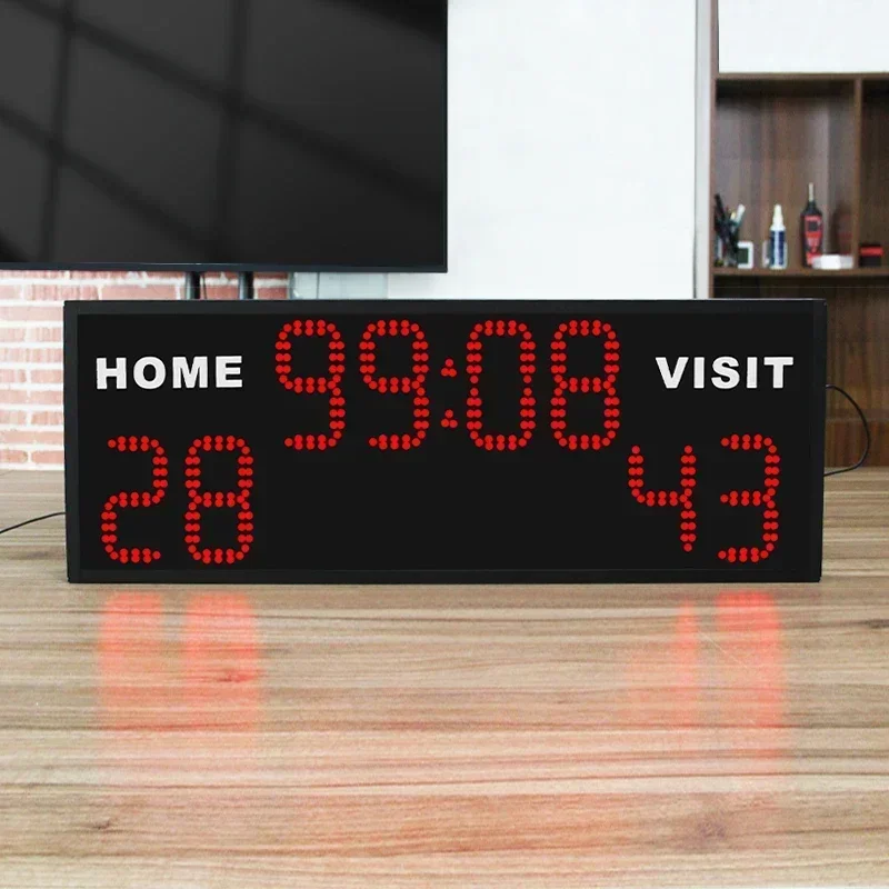 在庫あり 在庫あり CHEETIE CP42 ポータブルバスケットボールスコアボード ショットクロック付き 屋外LEDスコア表示 ゲーム時間カウントダウン機能搭載